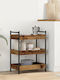 vidaXL Kitchen Trolley Wooden Brown 50x30x70cm