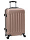 vidaXL Reise Koffer Hart Rose Gold Mit 4 Räder Set 3 Stück