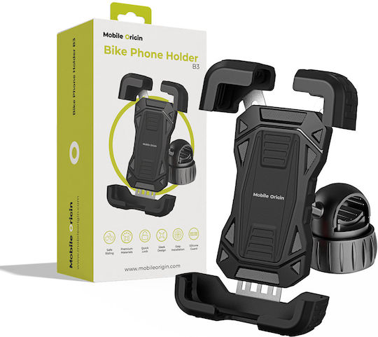 Mobile Origin Fahrrad-Handyhalter B3 Schwarz Mo-bph-b3