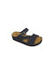 Δερμάτινα Γυναικεία Ανατομικά Σανδάλια Μαύρα