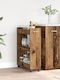 vidaXL Wooden Kitchen Trolley 3 Tiers Brown 60x22x79cm