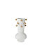 Zen Collection Decorative Vase Gold 16x16x35cm