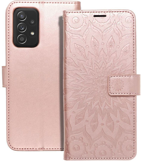 Forcell Mezzo калъф тип книга Samsung A52 5G A52 LTE 4G A52s 5G Мандала розово злато*