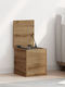 vidaXL Wooden Decorative Trunk Brown 30x35x35cm