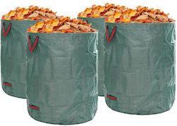 vidaXL Trash Bags for the Garden with Handles 79x79cm 4pcs Green