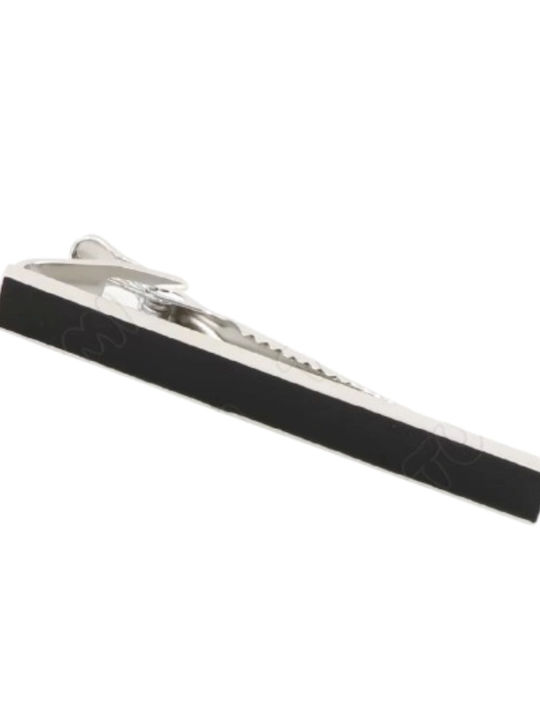 Ascot Steel Tie Clip Silver