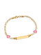 Atofio Kosmima Kids Bracelet ID from Gold 14K with Heart