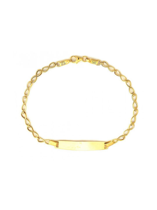 Atofio Kosmima Kids Bracelet ID from Gold 14K