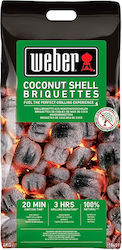 Weber Μπρικέτες Coconut Shell Συσκευασία 4kg