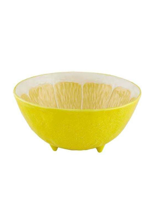 Bordallo Pinheiro Salatieră Ceramică Galbenă 1buc
