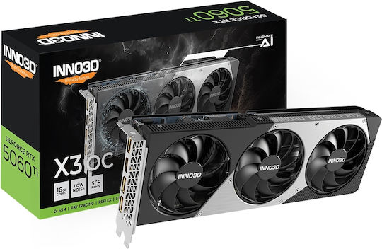 Inno 3D GeForce RTX 5060 Ti 16GB GDDR7 X3 OC Κάρτα Γραφικών