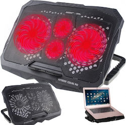 Verk Group Pad de răcire cu 4 Ventilatoare și Iluminare