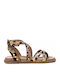 Carmela Leather Women's Flat Sandals