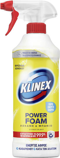 Klinex Power-Schaum Badezimmer-Reinigungsschaum Citrus 435ml
