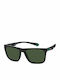 Polaroid Unisex Sunglasses With Black Horn-Rimmed Frame And Green Polarized Lens PLD2141/S 3OL/UC