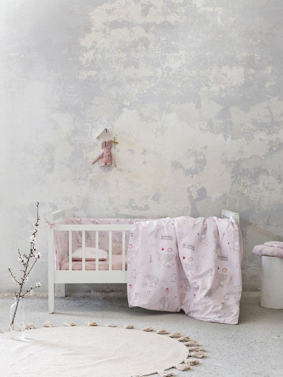 Nima Kids Quilts Single Little Rhino Pink 100x140cm