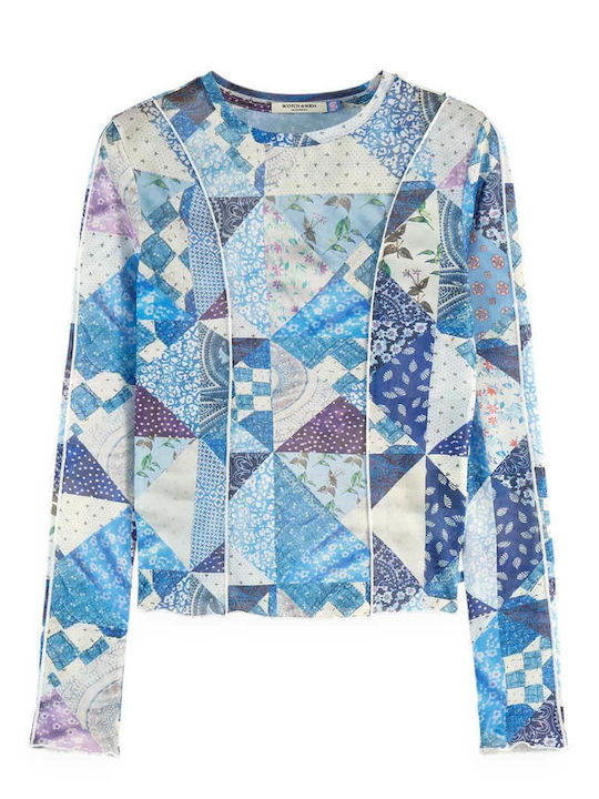 Scotch & Soda Memory Quilt Блуза Синя