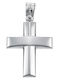 Atofio Kosmima Men's White Gold Cross 14K