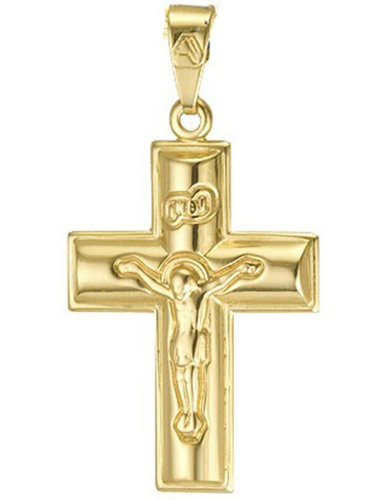 Atofio Kosmima Men's Gold Cross 14K