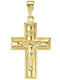 Atofio Kosmima Men's Gold Cross 14K
