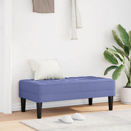 Stoff-Tabouret Mit Blauer Farbe 113x57x39cm