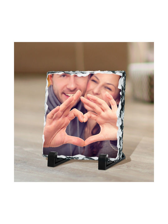 Stone Frame Valentine's Day A Couple Forming a ...