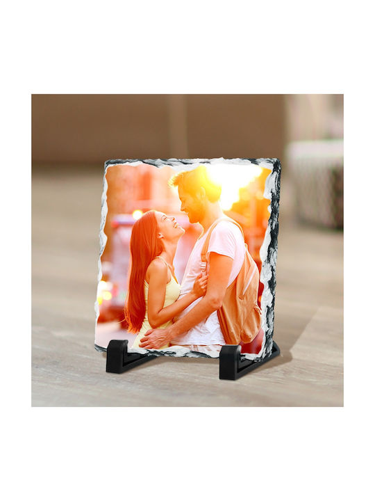 Stone Frame Valentine's Happy Couple-15x15cm Pe...