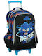 Gim Sonic School Bag Trolley Elementary, Elementary Sonic The Hedgehog 27Liters