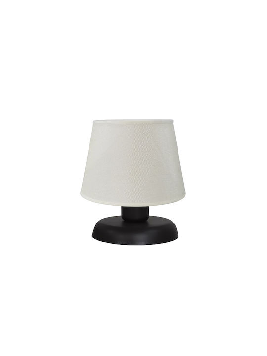 Heronia Table Lamp for Socket E27 with Black Shade and Base