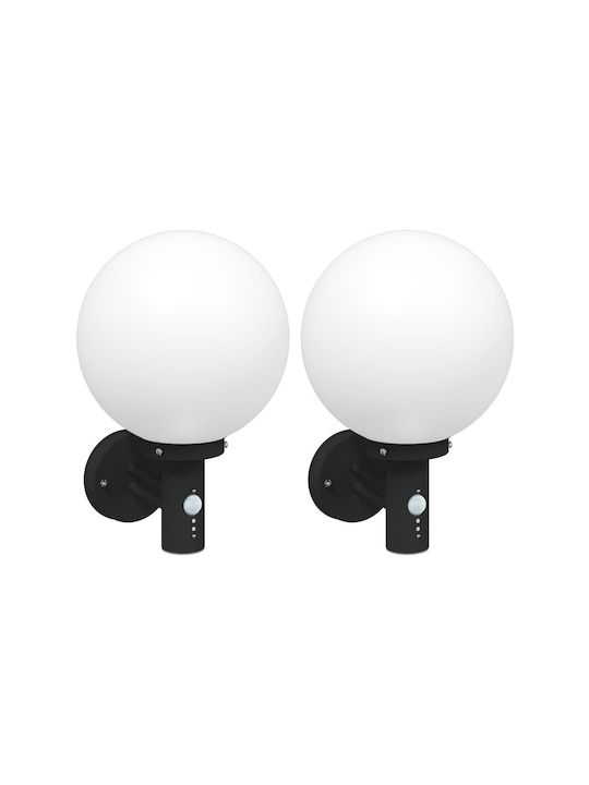 vidaXL Επιτοίχιο Εξωτερικό Φωτιστικό LED IP44 28x25x38εκ.