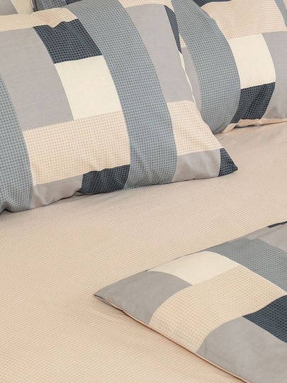 Sunshine Cotton Feelings Σετ Διπλό 4τμχ 150x205+30εκ. με Λάστιχο 2056 Sunshine Cotton Feelings Σετ Διπλό 4τμχ 150x205+30εκ. με Λάστιχο 2056