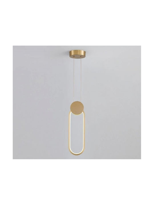Home Lighting Ello Κρεμαστό Φωτιστικό Χρυσό LED...