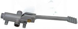Foot Valve No.485 Single Simple 1/2 Floor Wall Chrome 7 Lt Min Tremolada