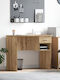 Birou din Lemn de Stejar 90x49.5x75cm