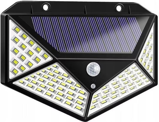 Jortan Montat pe perete Lampă Solară 1000lm Alb Rece 6000K cu Fotocelulă IP66 13cmx6cmx7cmcm