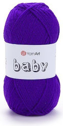 Yarn Art Νήμα Πλεξίματος 100%ακρυλικό Baby Μωβ 203 150m 50gr
