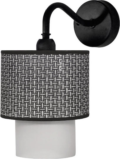Heronia Modern Wall Light with Integrated LED Black 5x22x22cm