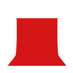 Jinbei Stoffhintergrund Rot 3x6m
