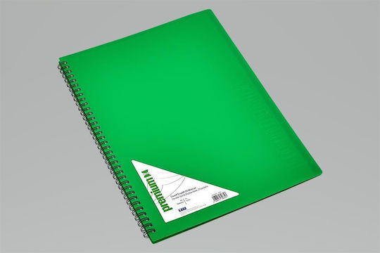 60θ Spiral Souple Premium A4 34638 Green