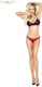 Set Divin Roșu de la Provocative Gold Lingerie
