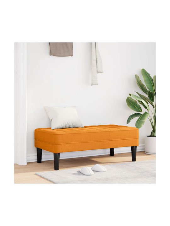 Taburet Tapițat cu Țesătură Galben Închis 113x57x39cm