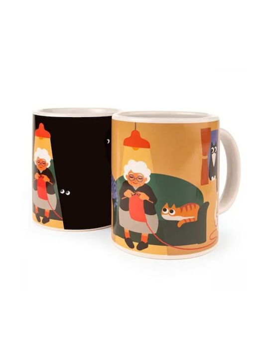 Kikkerland Becher aus Porzellan 325ml