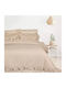 Das Home Duvet Cover Set Cotton Queen with 2 Pillowcases 220x240 Daily Taupe