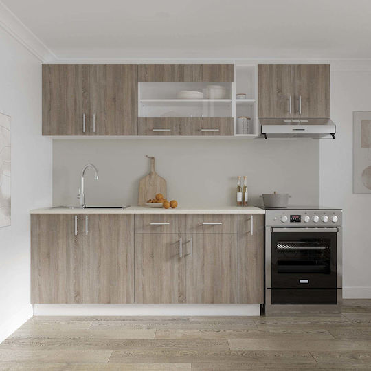 Dulap de podea Dark Sonoma Oak/white 80x50x80buc