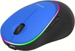 Aoas 1001 Ασύρματο Bluetooth Ποντίκι Μπλε