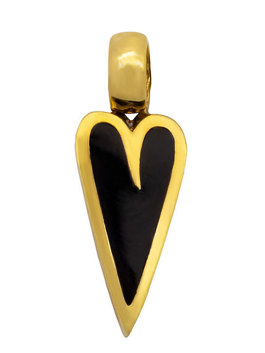 Savvas Design Charm Inimă Din Aur Galben 14 Carate MEN01767