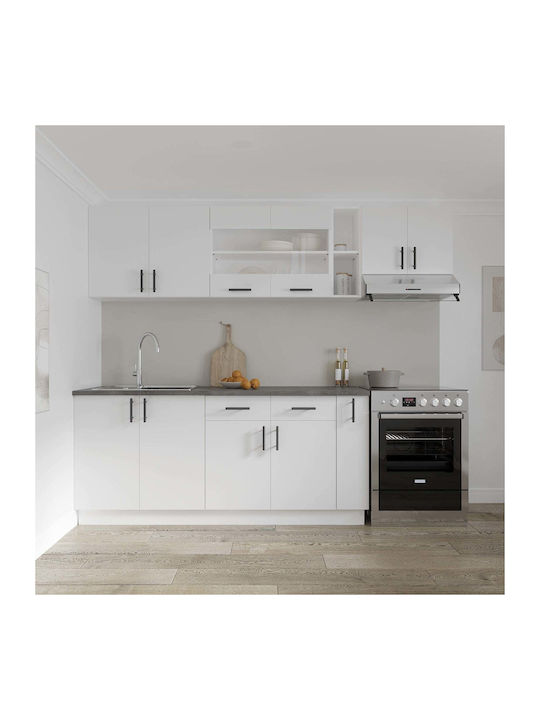 Επιδαπέδιο Ντουλάπι με Πάγκο Εργασίας White 80x50x80εκ.