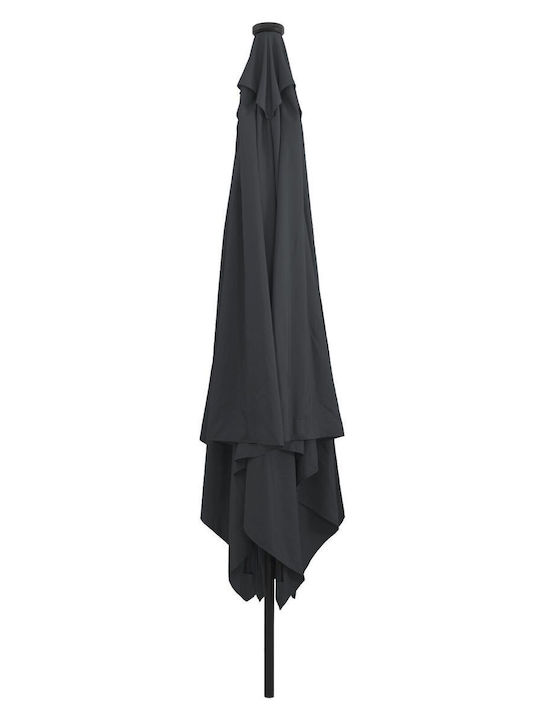 Umbrelă Pătrată Din Aluminiu Gri 3x3xÎnălțime 2...