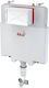 Alcaplast Wall Mounted Plastic Low Pressure Rectangular Toilet Flush Tank