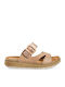Women's Flat Sandals Anatomic in Beige Color